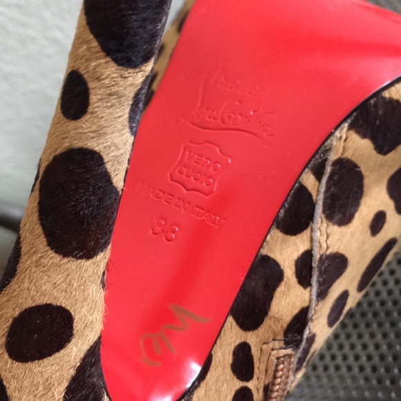 🖤NEW💕Calf hair leopard boots - Picture 9 of 17